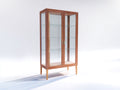 Vitrine - Bois - Verre - 95 x 40 x 180 cm - Brun naturel - Style scandinave